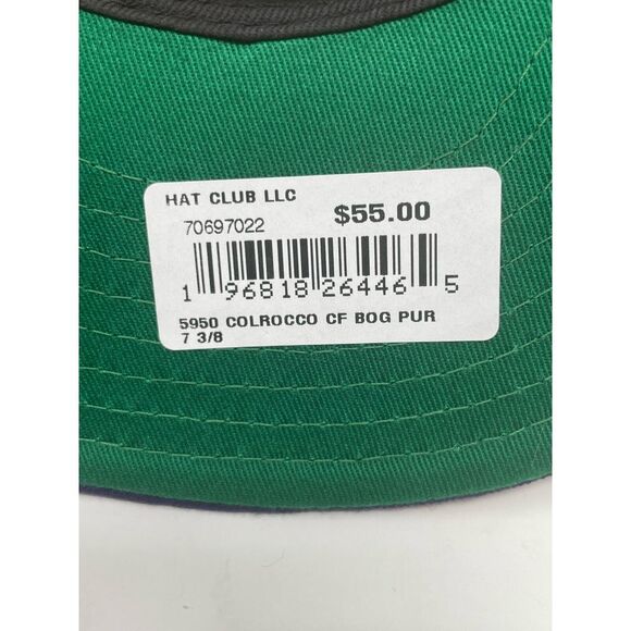 New Era Colorado Rockies Cactus Fruit 59FIFTY Hatclub Fitted Hat Mens Size 7 3/8 - Picture 5 of 5